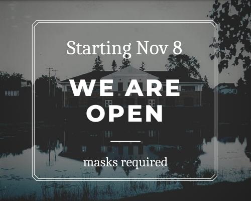 Ladysmith Library open for in-person services starting November 8, masks required.