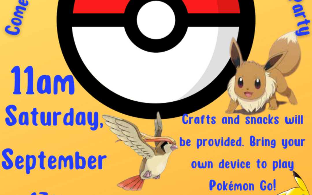 Pokemon Party at the Library