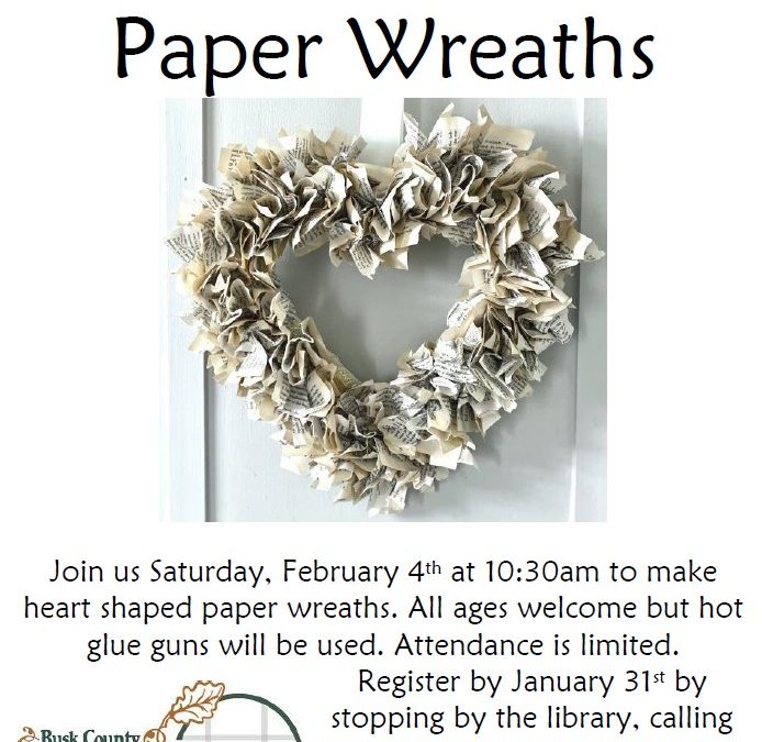 Heart Shaped Paper Wreaths