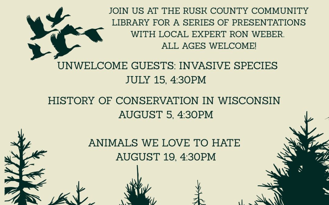 Wisconsin DNR Conservation Series – REVISED DATES